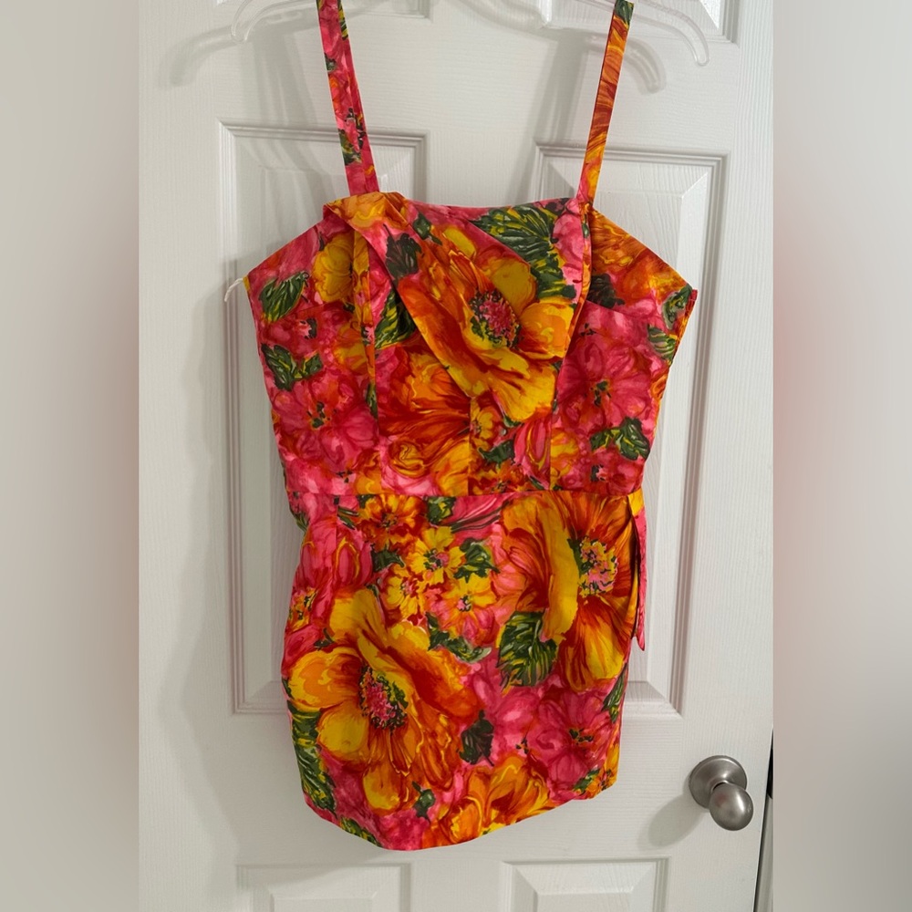 Authentic Vintage Sears Brand Swimsuit/Swim Dress/Playsuit from the 1960s Large